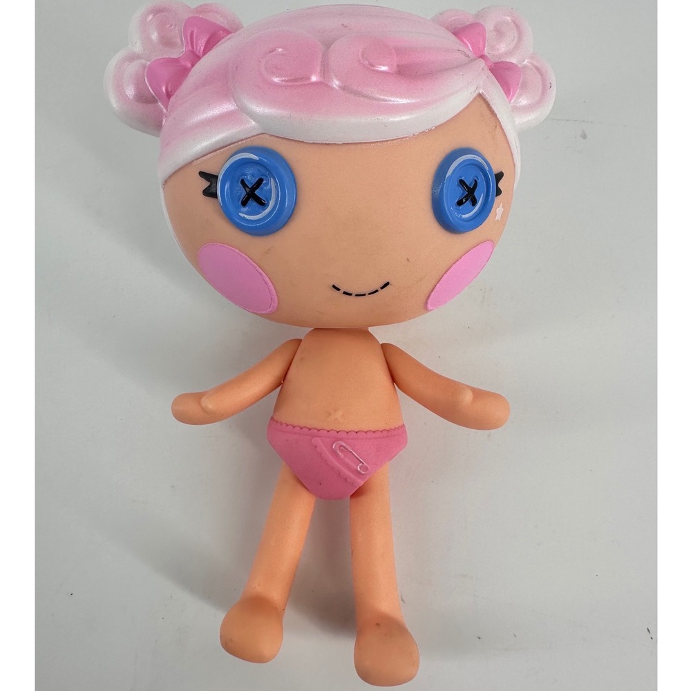 MGA Lalaloopsy Doll Blue Button Eyes Pink Pearlescent Hair 2014 MGA Fairy 12"
